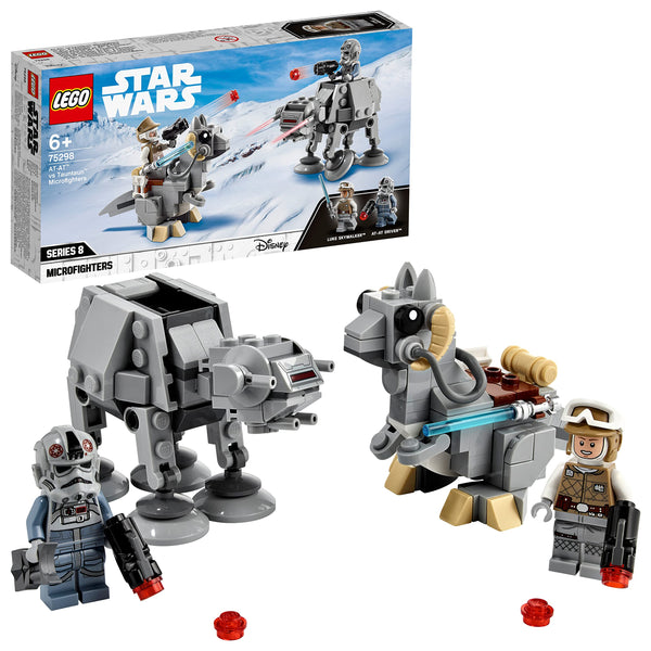 LEGO 75298 Star Wars AT-AT vs. Tauntaun Microfighters Building Set with Luke Skywalker and AT-AT Driver Minifigures