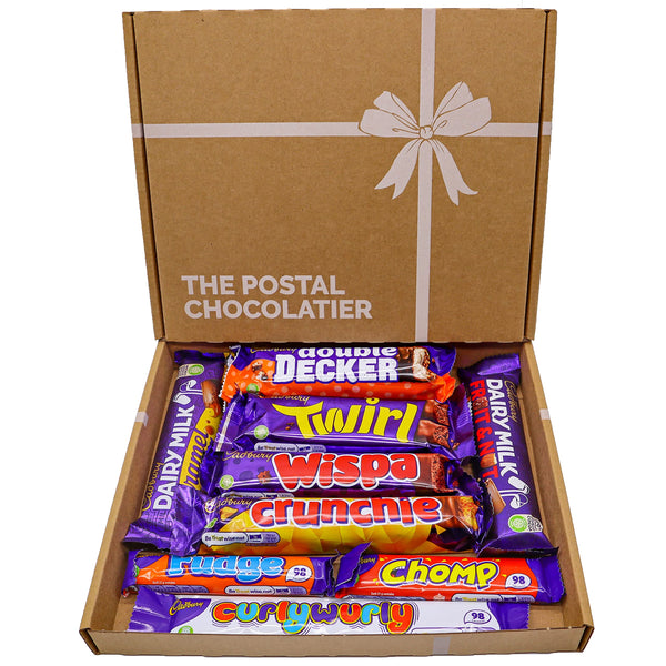 Cadbury Dairy Milk Chocolate Gift Box Hamper, Full Sized Bars, Letterbox Friendly, Perfect for Presents, Surprises Birthdays and Treats, Twirl, Double Decker, Crunchie (Medium Gift Box) - Gift Guide