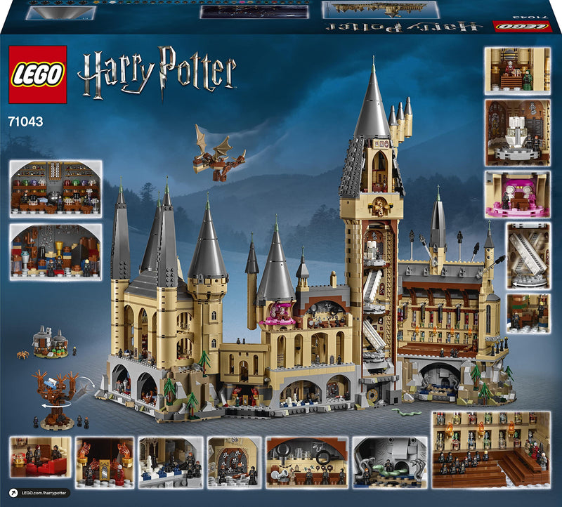 LEGO Harry Potter Hogwarts Castle Model, Big Collectable Set with the Great Hall, Sword of Gryffindor & Chamber of Secrets, Wizarding World Gift Idea for Fans 71043