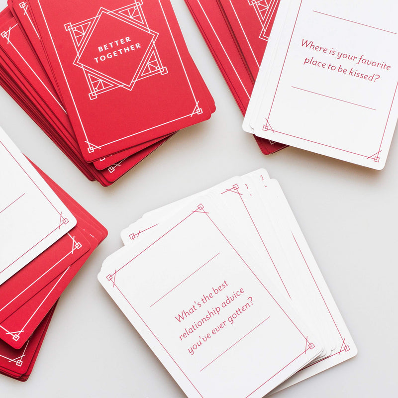 Better Together Couple Games Questions Card for Date Night - Honest Deep Relationship Conversation Cards for Couples Game - Adults were Real Life in Love Edition Activities Tonight - 100 Card Deck