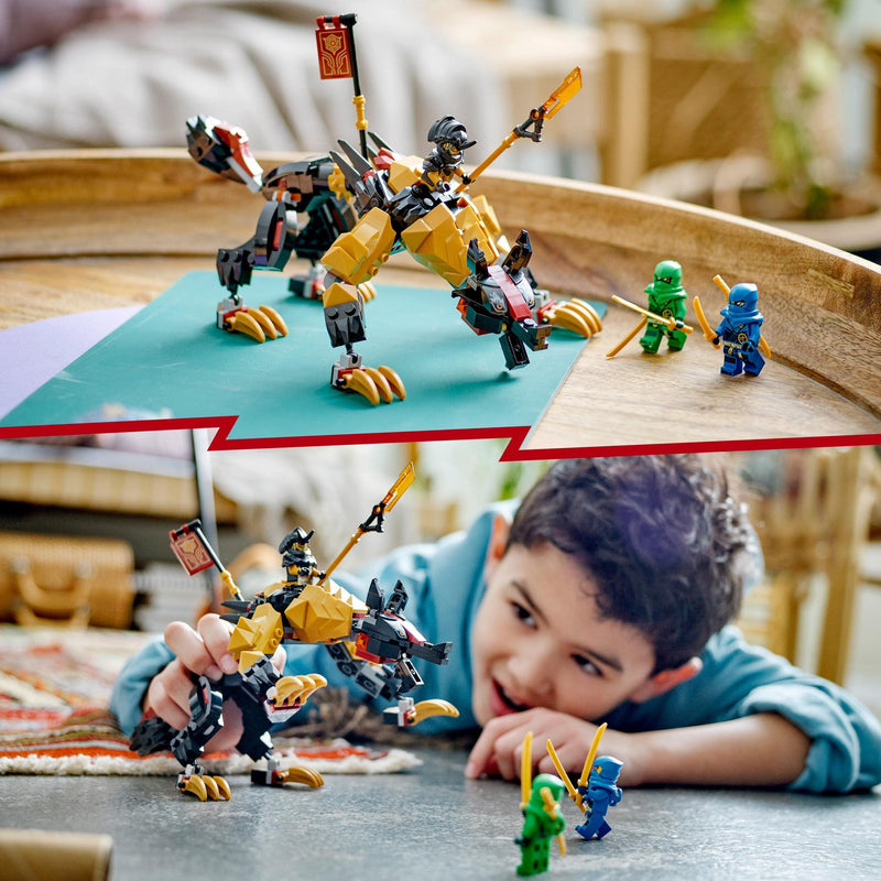 LEGO NINJAGO Imperium Dragon Hunter Hound Set, Monster Figure Building Toy for 6+ Years Old Kids, Boys, Girls, Posable Mythical Creature, Ninja Gift with 3 Minifigures 71790