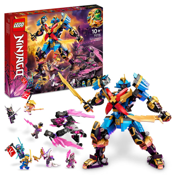 LEGO NINJAGO Nya’s Samurai X MECH 71775 Building Kit; Action-Packed Playset Featuring Exclusive Minifigures for Kids Who Love Ninja and Mech Toys; Gift Idea for Ages 10 and over (1,003 Pieces)