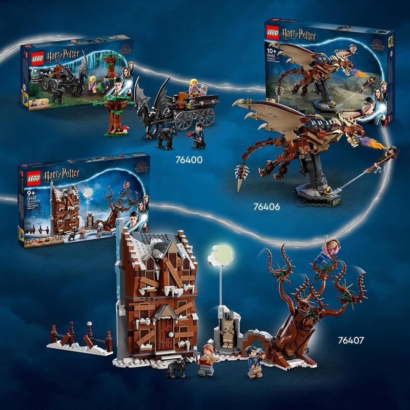 LEGO Harry Potter The Shrieking Shack & Whomping Willow 2 in 1 Wizarding World Toy with 6 Character Minifigures, The Prisoner of Azkaban Set, Gifts for Kids, Girls & Boys 76407