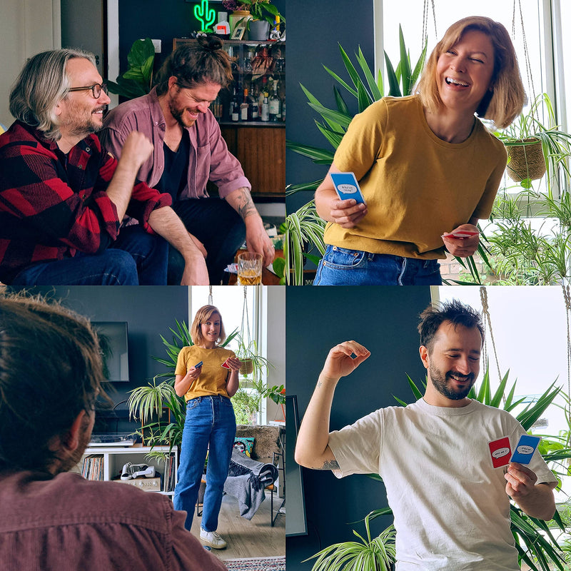 The Island Workshop Who Am I (& What Am I Doing?) - 2-10 Player Funny Impressions Game for Adults & Teens (14+)