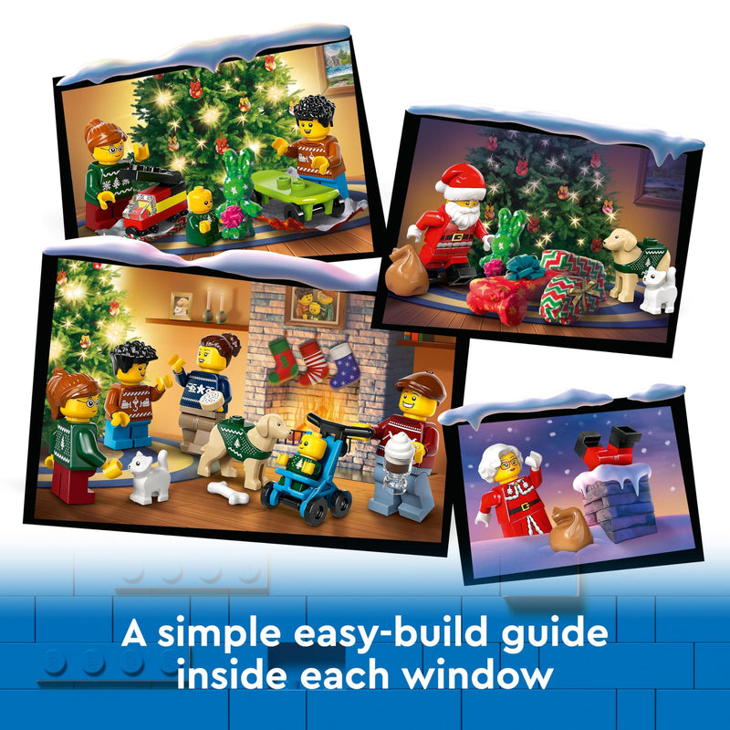 LEGO City Advent Calendar 2024, Countdown to Christmas Set, Toy for 5 Plus Year Old Boys & Girls, with 24 Surprises for Kids, Fun Characters Include Santa and Mrs. Claus Minifigures 60436 - Gift Guide