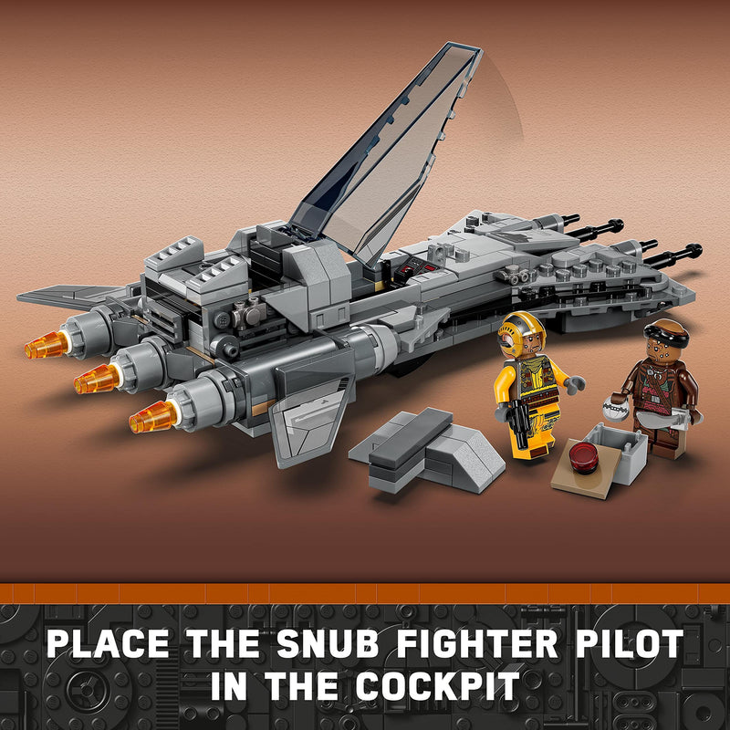 LEGO Star Wars Pirate Snub Fighter Set, The Mandalorian Season 3 Building Toy for Kids, Boys & Girls with Model Starfighter, Pilot and Vane Minifigures, Collectible Gift Idea 75346