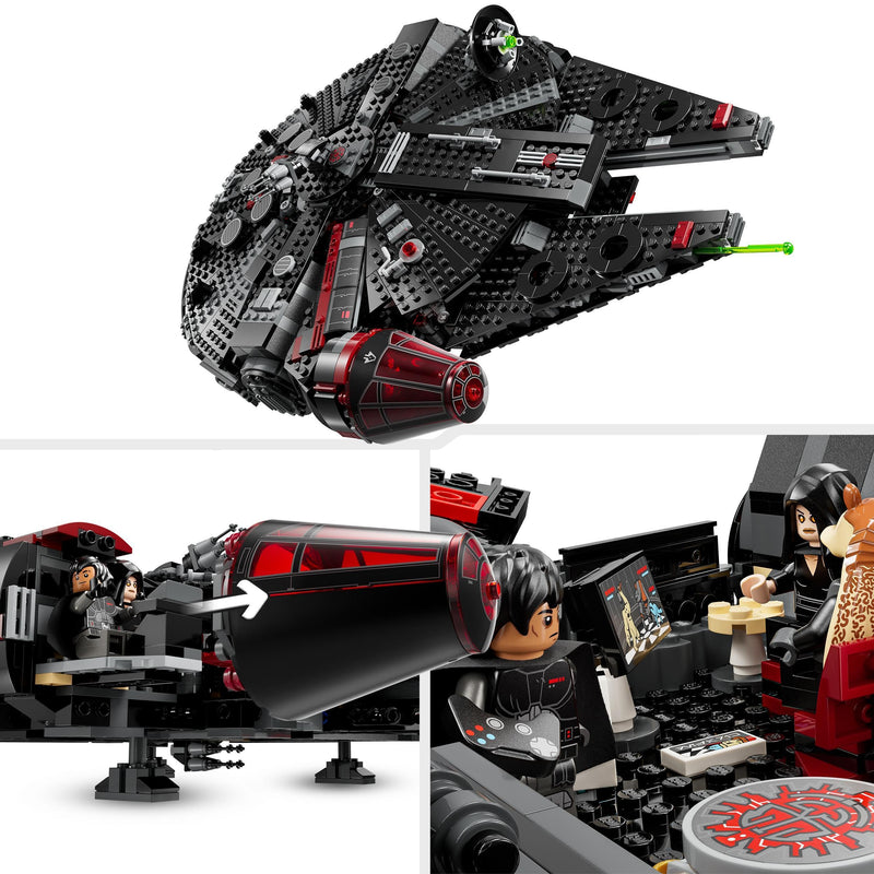 LEGO Star Wars The Dark Falcon Starship Set, Vehicle Building Toy for 10 Plus Year Old Boys & Girls, with 6 Minifigures Incl. C-3PO, Birthday Gift for Kids and Fans 75389