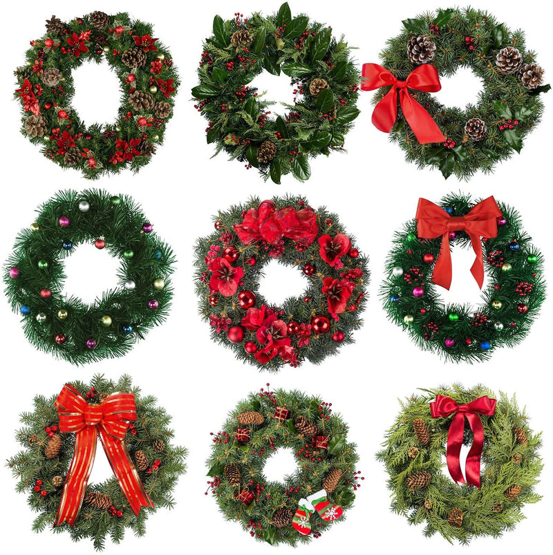 4 Pack Christmas Wire Wreath Rings 14 inch Metal Wreath Frame - 35cm Large Round Wire Wreath Frame for Christmas Wreath Making Rings Base, Wedding Garland Ring, Garden, Home Deco Supplies DIY Crafts - Gift Guide