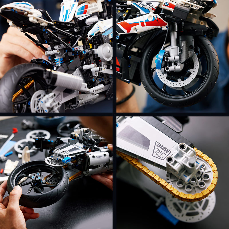 LEGO Technic BMW M 1000 RR Motorbike Model Kit for Adults, Build and Display Motorcycle Set with Authentic Features, Vehicle Gift Idea for Men, Women, Him or Her 42130