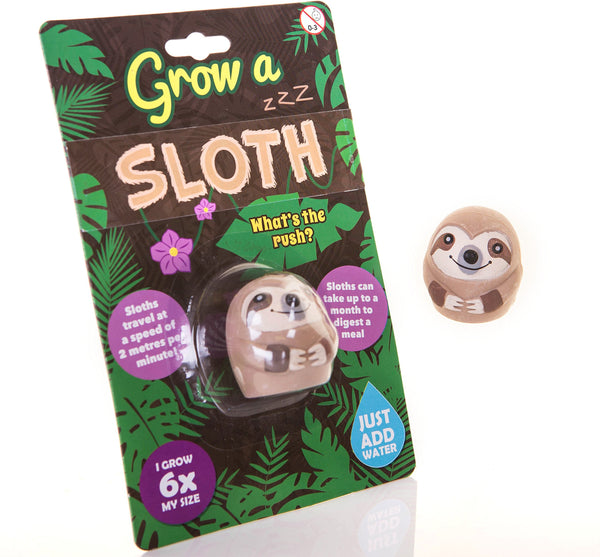 Boxer Gifts Grow a Sloth Toy - Kids Christmas Stocking Fillers - Children's Sloth Gifts - Boys & Girls Birthday Presents - Pass The Parcel Prize - Gift Guide