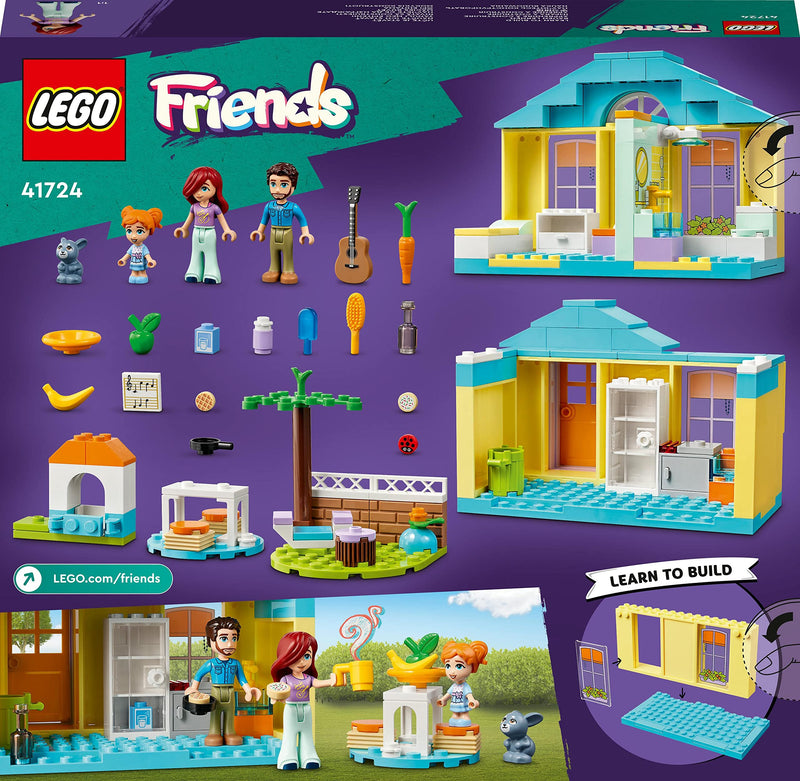 LEGO Friends Paisley's House, Dolls House Toy for Girls and Boys 4 Plus Years Old, Playset with Accessories, Birthday Gift Idea, 2023 Series Characters 41724