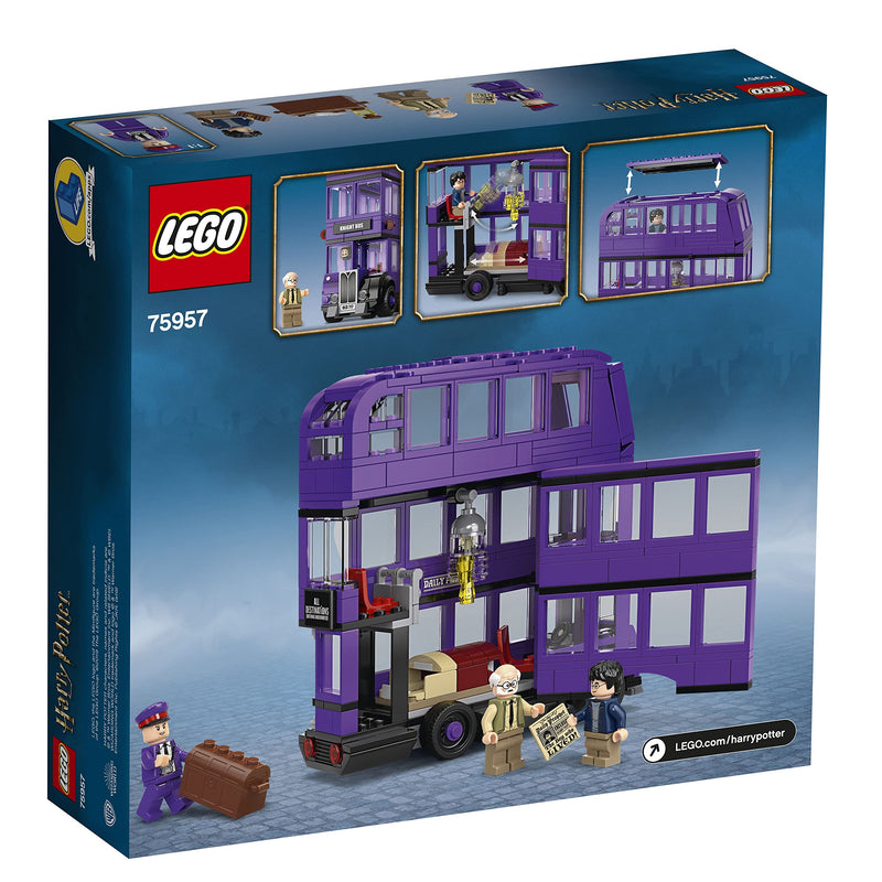 LEGO 75957 Harry Potter Knight Bus Toy, Triple-decker Collectable Set with Minifigures, for Kids Age 8+