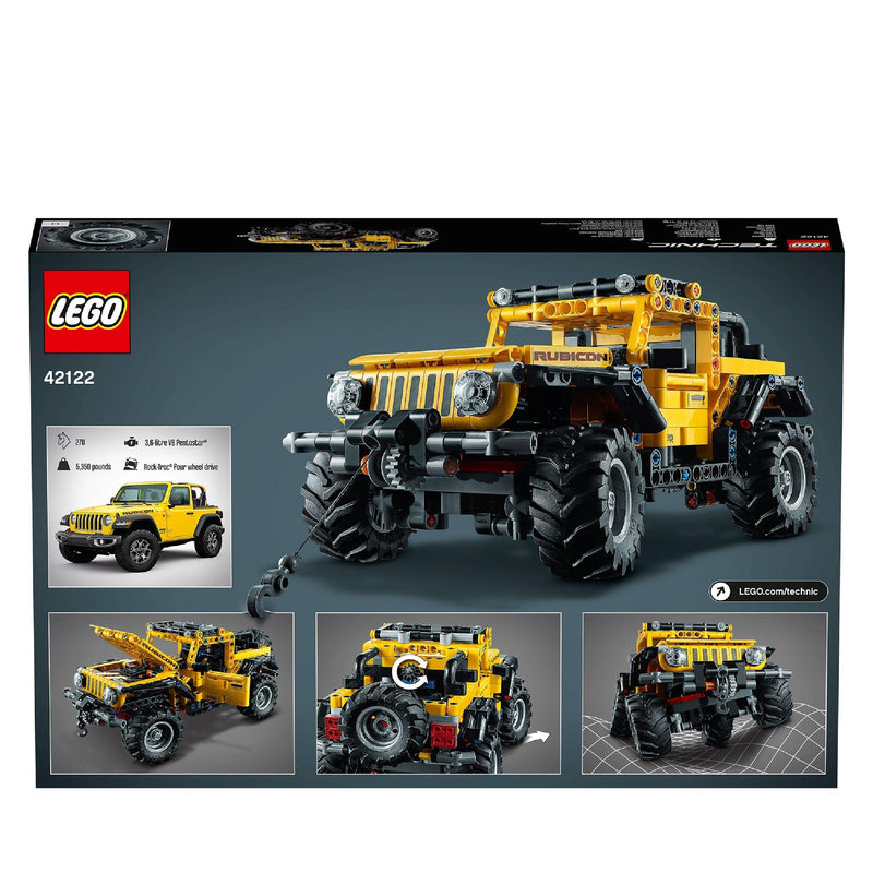 LEGO Technic Jeep Wrangler 42122 Building Kit; Let Kids Build a Stunning Model Version of the Jeep Wrangler Rubicon; Packed With Authentic Features, It Looks Just Like the Iconic 4X4 (665 Pieces)