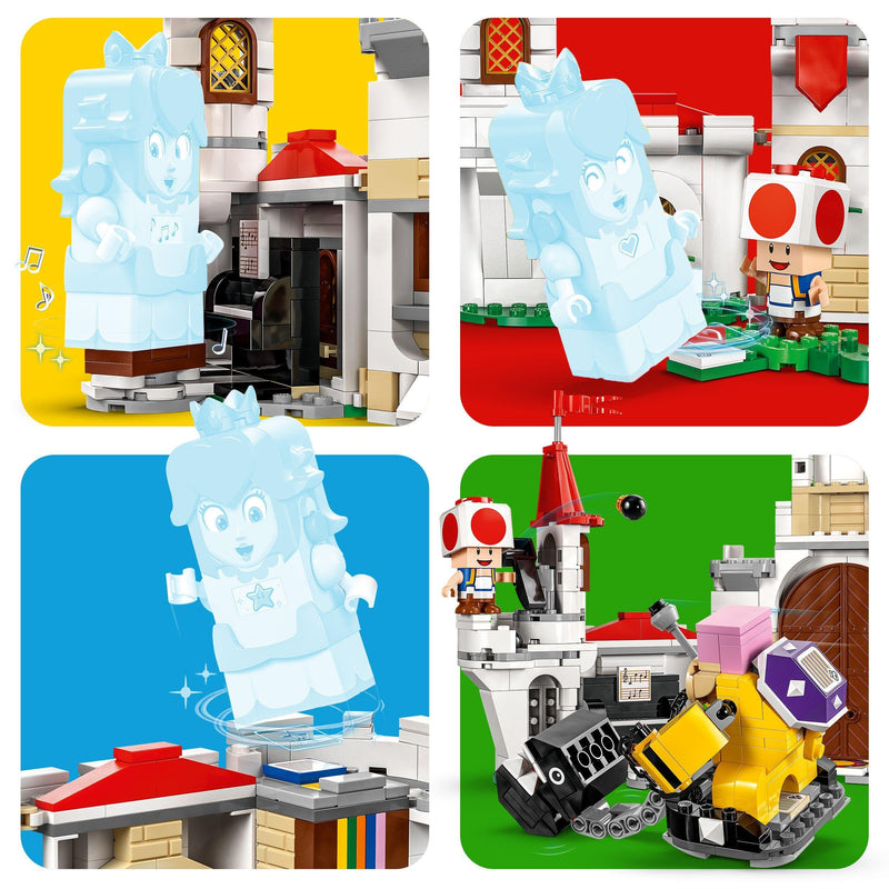 LEGO Super Mario Battle with Roy at Peach’s Castle Set, Nintendo Character Building Toy for 7 Plus Year Old Boys & Girls, with 3 Figures, Adventure Playset, Gifts for Kids and Gamers 71435