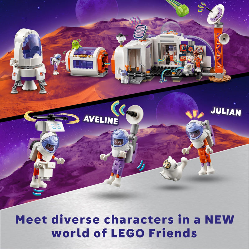 LEGO Friends Mars Space Base and Rocket, Vehicle Set with Rover and Spaceship Toy for 8 Plus Year Old Girls & Boys, Includes 4 Mini-Doll Characters, Gift Idea for Kids Who Love Science Toys 42605