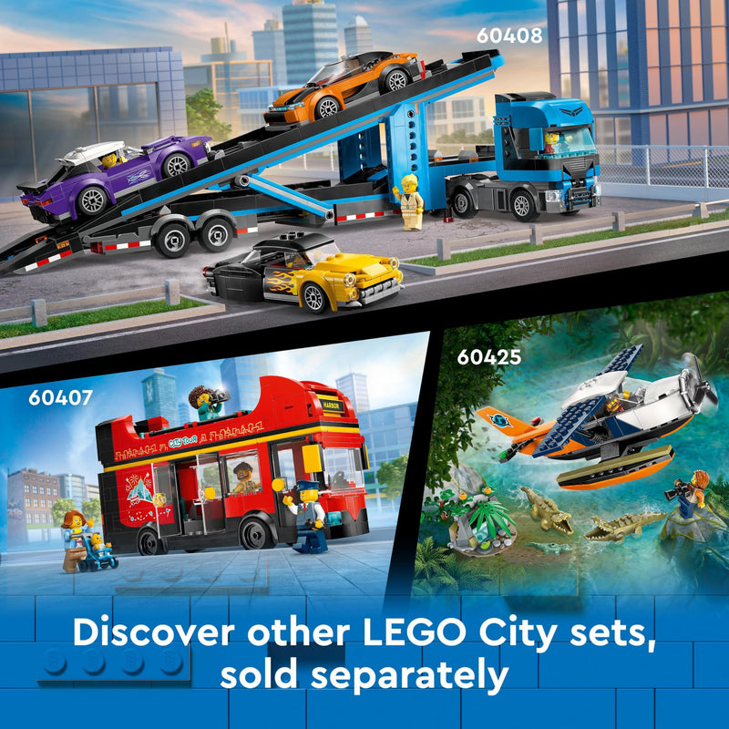 LEGO City Robot World Roller-Coaster Park Set, Creative Building Toy for 8 Plus Year Old Boys & Girls, Fairground Playset with 8 Minifigures, Fun Gift for Kids 60421