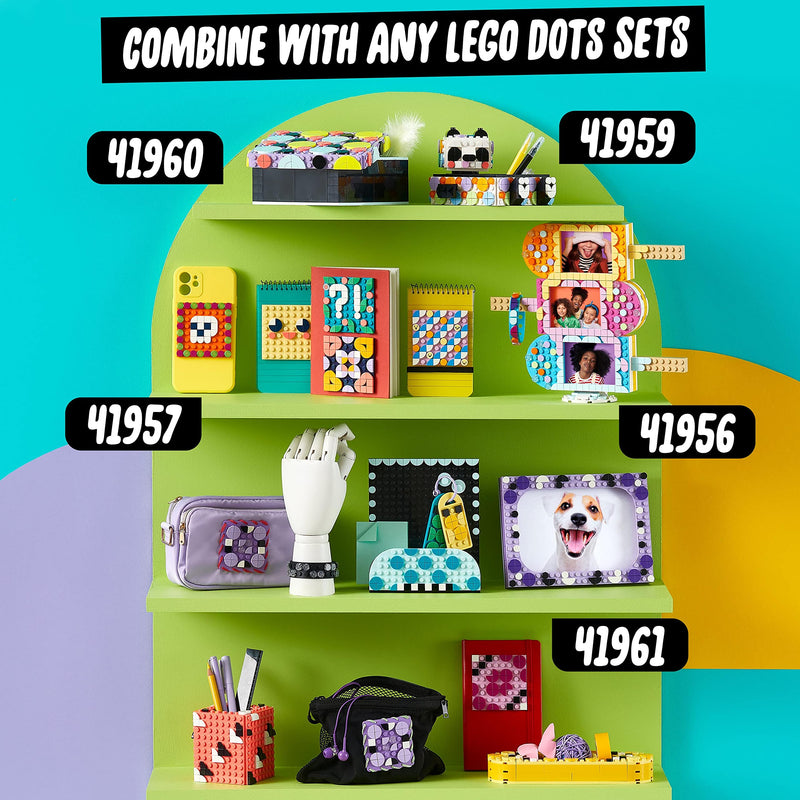 LEGO 41960 DOTS Big Box Arts and Crafts Set for Kids Aged 6 Plus, DIY Desk Tidy Organiser or Toy Jewellery Storage Tray, Decoration Creative Activity