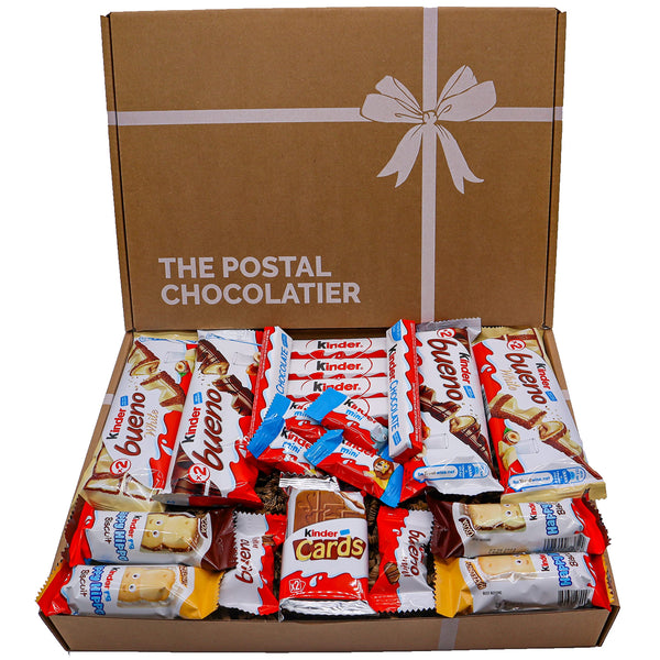 Kinder Bueno Hamper Box with White Chocolate and Kinder Card, Perfect Large Variety Premium Selection Box for Last Minute Gifts and Birthdays for Both Him and Her - Gift Guide