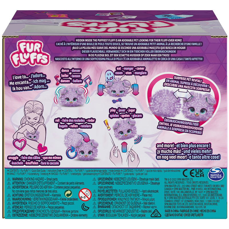 Fur Fluffs, Pupper-Fluff Surprise Reveal Interactive Toy Pet, Over 100 Sounds and Reactions Cute and Fluffy Dog Kids Toys for Girls & Boys Ages 5+ - Gift Guide