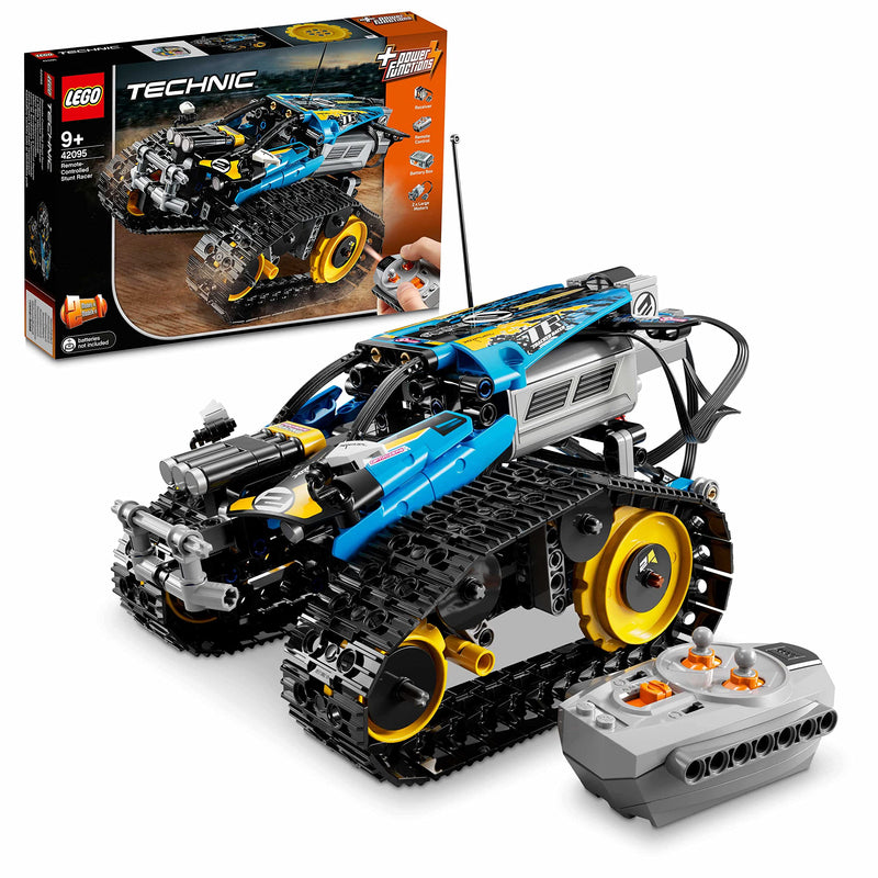 LEGO 42095 Technic Remote-Controlled Tracked Stunt Racer Toy, 2 in 1 Race Car Model with Power Functions Motor Building Set, Racing Vehicles Collection