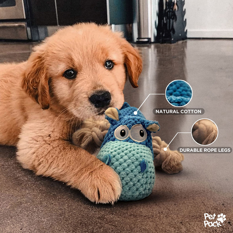 Pet Pack Dog Essentials Set - Puppy Starter Kit for New Owners, Fun Puppy Toys from 8 Weeks Small Dog | Ideal Puppy Essentials and Puppy Grooming Kit | Non-Aggressive chewers - Gift Guide
