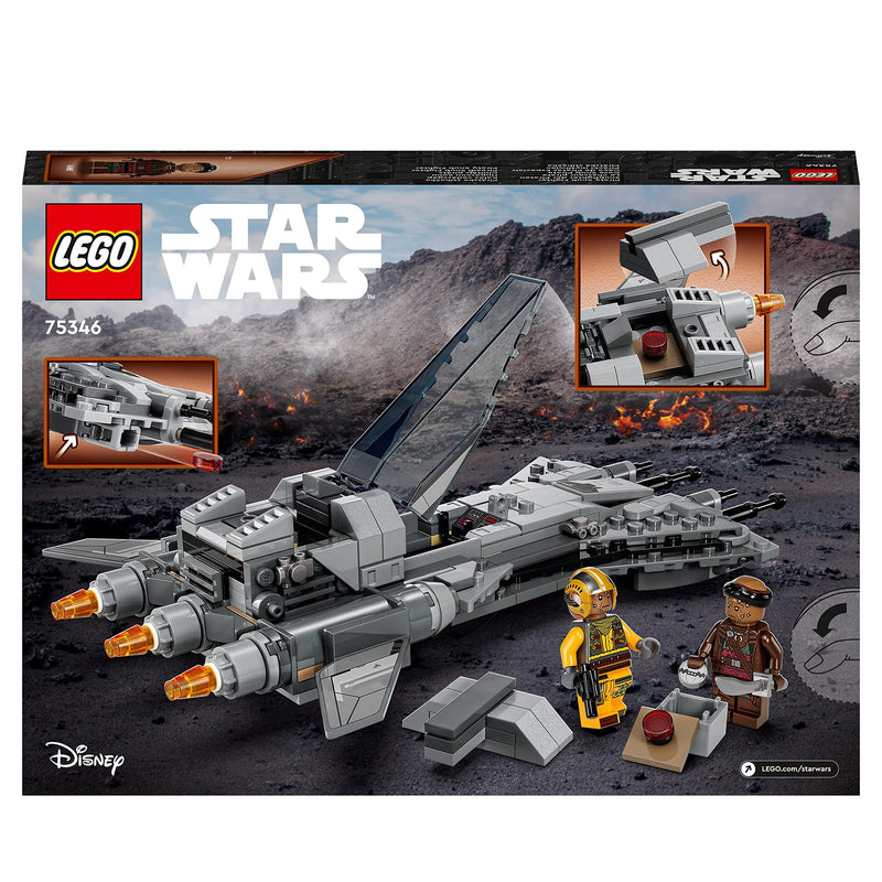 LEGO Star Wars Pirate Snub Fighter Set, The Mandalorian Season 3 Building Toy for Kids, Boys & Girls with Model Starfighter, Pilot and Vane Minifigures, Collectible Gift Idea 75346