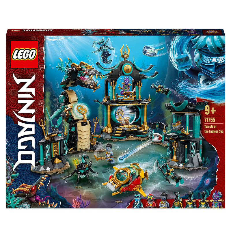 LEGO 71755 NINJAGO Temple of the Endless Sea Building Toy, Underwater Playset with Ninja Kai Minifigure, Gifts for 9 Plus Year Old Boys & Girls